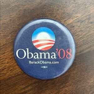 Blue Obama '08 Campaign Button